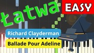  Ballade Pour Adeline (Richard Clayderman) - Piano Tutorial (łatwa wersja) 