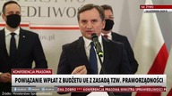 Zbigniew Ziobro o wypłatach z budżetu UE: Tu chodzi o radykalne ograniczenie suwerenności Polski