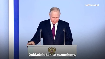 Orędzie Putina.  Prezydent Rosji miotał absurdalnymi oskarżeniami