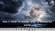 Louis Armstrong - What a wonderful world - Free online karaoke song with lyrics on the screen.