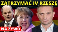 PILNE! Bąkiewicz i Roty MN witają nowego kanclerza IV RZESZY! Pikieta pod KPRM