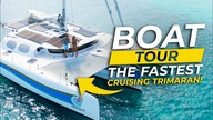 The Fastest Cruising Trimaran! BOAT TOUR part 1