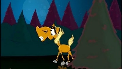 KOŃ RAFAŁ (HD) - Wystraszony przez las, Kłódka, Basen