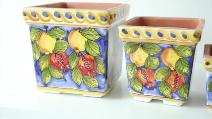 Sycylijskie doniczki ceramiczne | Kolekcja Melograni